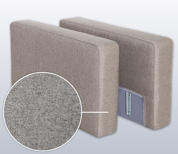 Armrest-Set with Tirol, Variation D | grey 