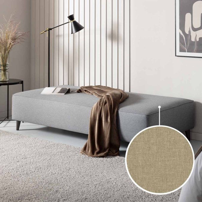 Sofa bed Bardolino with Bari | sand 