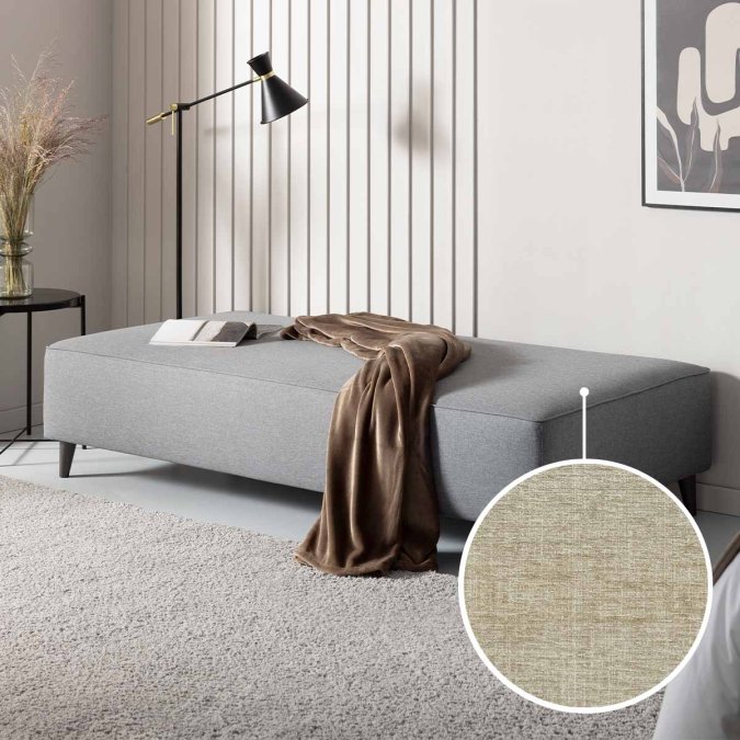 Sofa bed Bardolino with Sacramento | sand 