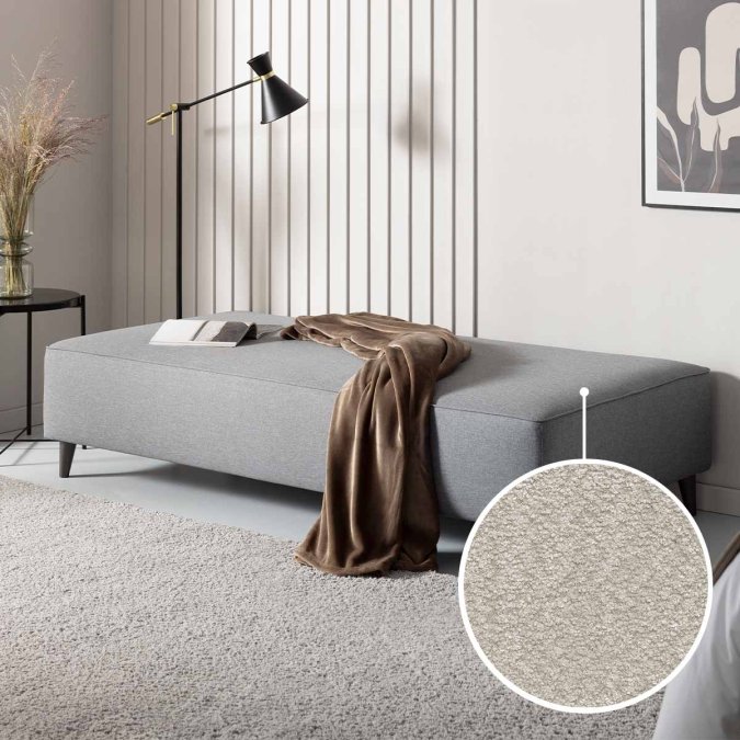 Sofa bed Bardolino with Buffalo | sand 