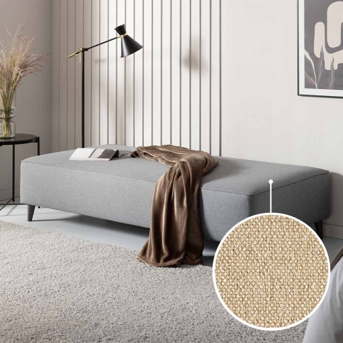 Sofa bed Bardolino with Seattle | beige 