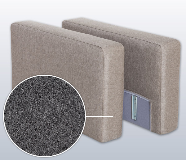 Armrest-Set with Ohio, Variation D | grey 