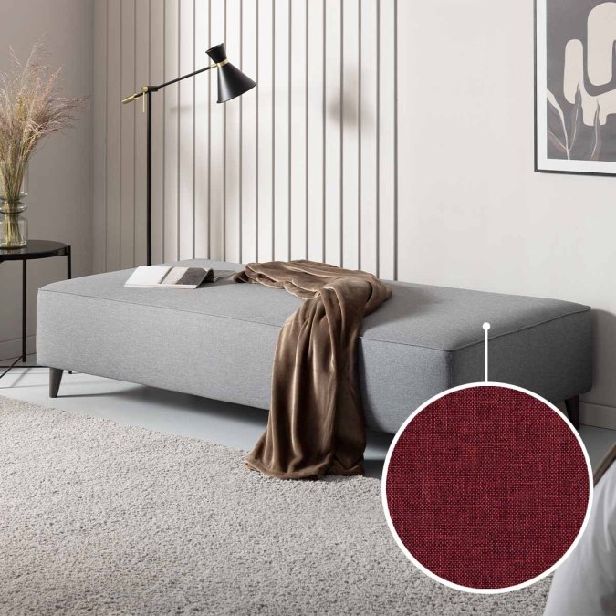 Sofa bed Bardolino with Bari | cherry 