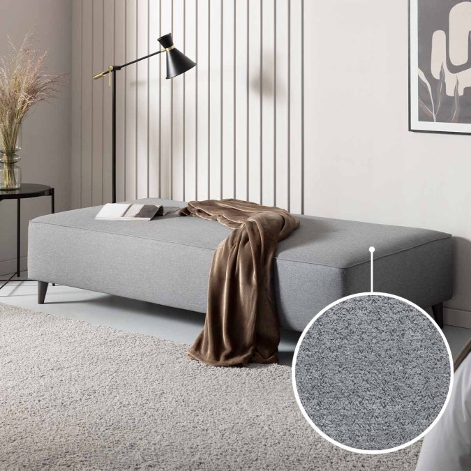 Sofa bed Bardolino with Buffalo | grey 