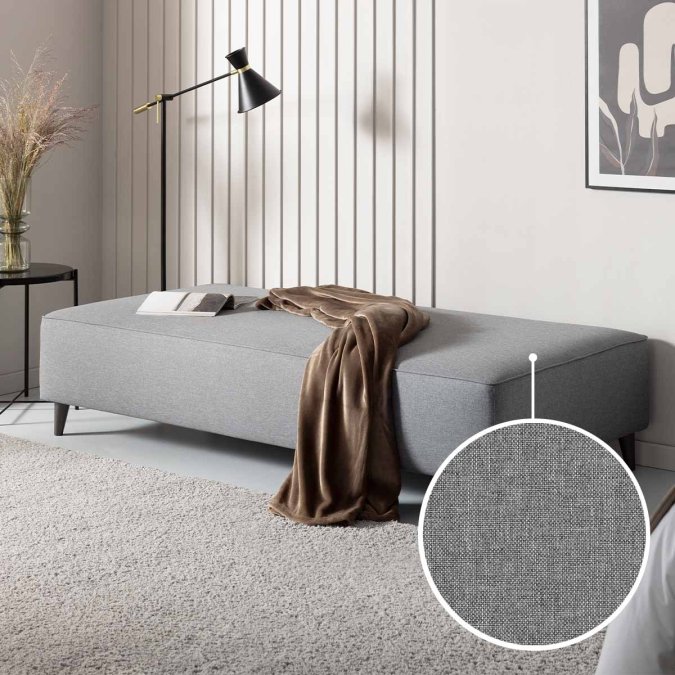 Sofa bed Bardolino with Bari | light grey 