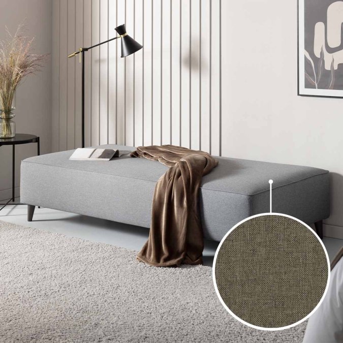 Schlafcouch Bardolino mit Bari | taupe 