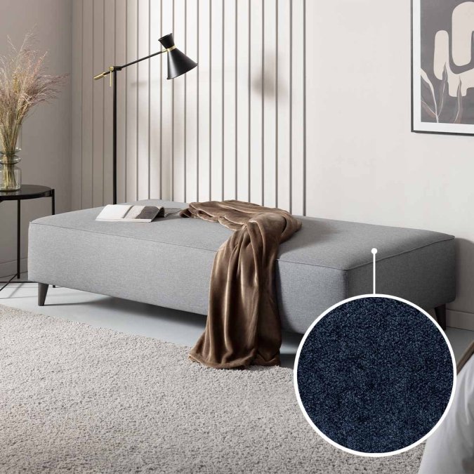 Sofa bed Bardolino with Buffalo | navy 