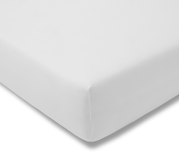 Quality fitted sheet Feinjersey 23 cm | white 140-150x200 cm