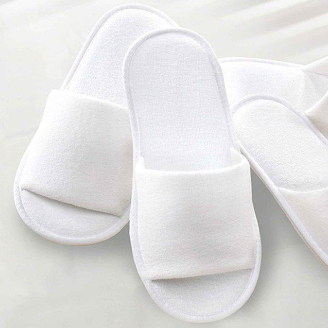 Badeslipper | weiss 