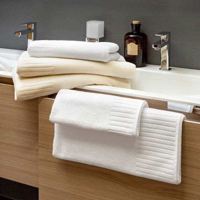 Zwirnfrottier Handtücher für Hotel & bed&more FBF Sauna 